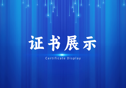 主要赛事证书展示